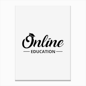 Online Education Canvas Print