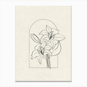 Lily Flower Canvas Print