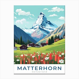 Switzerland Matterhorn Travel Canvas Print