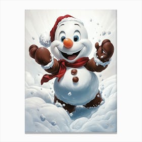 snowman Canvas Print