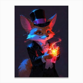 Magician Fox Canvas Print