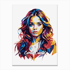 Camila Cabello 02 Portrait Music WPAP Pop Art Canvas Print