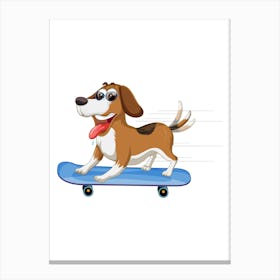 Prints, posters, nursery and kids rooms. Fun dog, music, sports, skateboard, add fun and decorate the place.30 Canvas Print