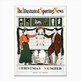 The Illustrated Sporting News. Christmas Number, Edward Penfield Canvas Print