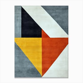 Radiant Reverie: Mid-Century Geometric Dreamscape Canvas Print