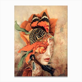 Butterfly Lady Canvas Print