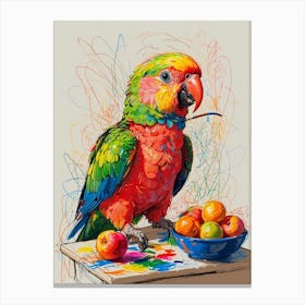 Parrot Painting Canvas Print