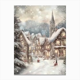 Christmas Village 4 Canvas Print