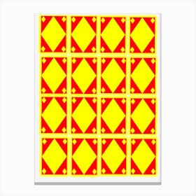 Red And Yellow Squares Canvas Print