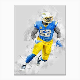 Khalil Mack Los Angeles Chargers Canvas Print