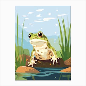 Baby Animal Illustration  Frog 2 Canvas Print