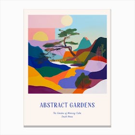 Colourful Gardens The Garden Of Morning Calm South Korea 2 Blue Poster Canvas Print