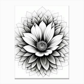 Dahlia Flower 2 Canvas Print