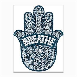 Blue Breathe Canvas Print