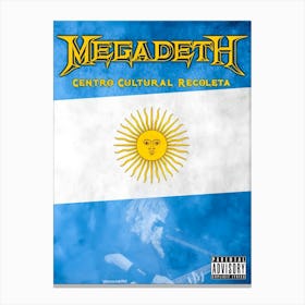 Live Megadeth Centro Cultural Recoleta Poster Canvas Print