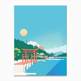 Ise Japan 1 Colourful Illustration Canvas Print