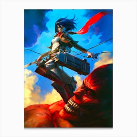 Attack On Titan 9 Canvas Print