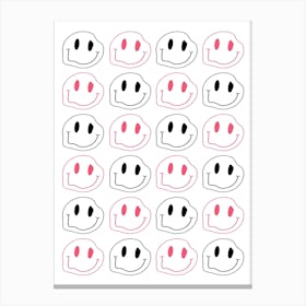 Smiley Faces Canvas Print