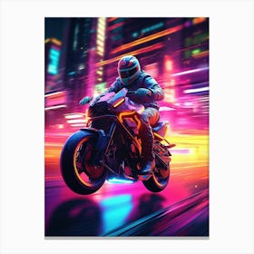 Night Rider 4 Canvas Print