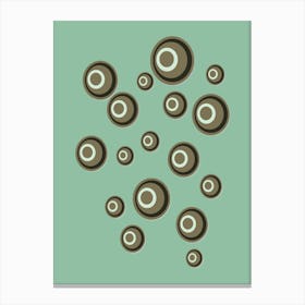 Abstract School Of Boodos Chocolate Mint Fizzy Formation Canvas Print