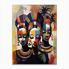 African Tribe Women Canvas Print