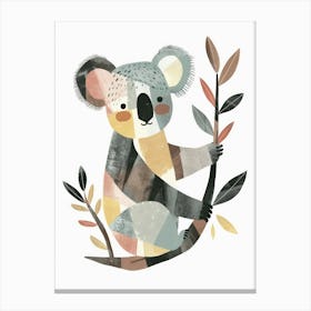Charming Nursery Kids Animals Koala 4 Canvas Print