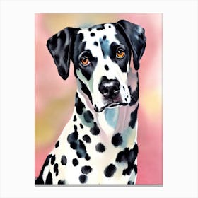 Dalmatian Watercolour dog Canvas Print