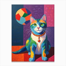 Colorful Cat 1 Canvas Print