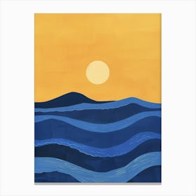 Sunset Over The Ocean 32 Canvas Print