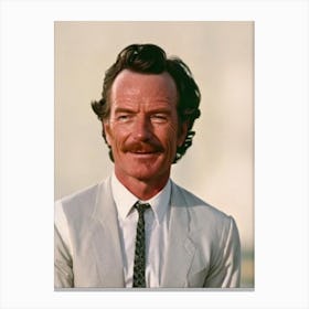 Bryan Cranston Retro Collage Movies Canvas Print