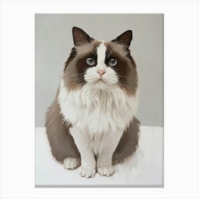 Ragdoll Cat Painting 3 Canvas Print