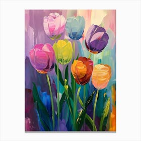 Colorful Tulips Canvas Print