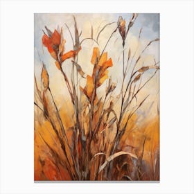 Fall Flower Painting Kangaroo Paw 3 Canvas Print