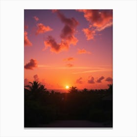 Sunset Stock Videos & Royalty-Free Footage 1 Canvas Print