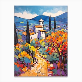 Assisi Italy 3 Fauvist Painting Canvas Print