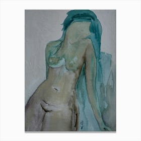 Female Nude After Modigliani, Bedroom Beauty  Canvas Print