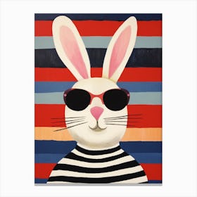 Little Rabbit 3 Wearing Sunglasses Canvas Print