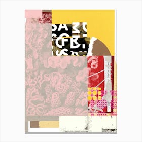 Daydream In Rosa Träumen Strukturiert Versunken Sinkend Canvas Print