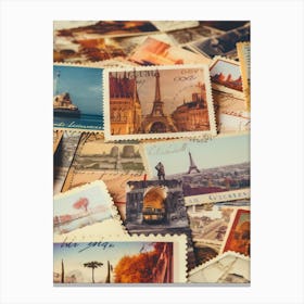 Postage Stamps 7 Canvas Print