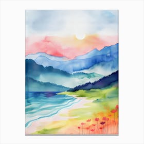 Watercolor Landscape Canvas Print