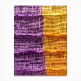 Purple And Orange Fabric Canvas Print