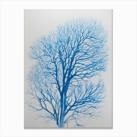 Blue Tree 1 Canvas Print