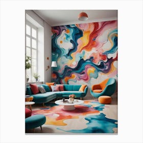 Abstract Painting The Dreamscape Lounge Canvas Print