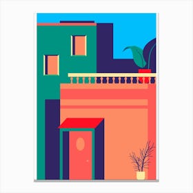 House In A City Canvas Print