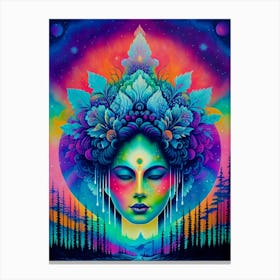 Psychedelic Woman 1 Canvas Print