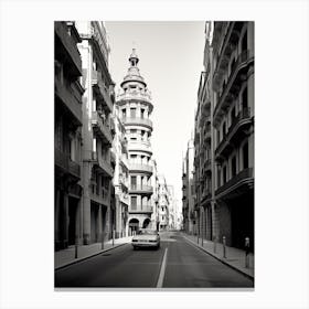 Valencia, Spain, Black And White Photography 1 Canvas Print