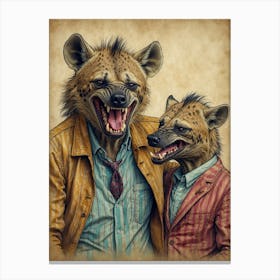 Hyenas Canvas Print