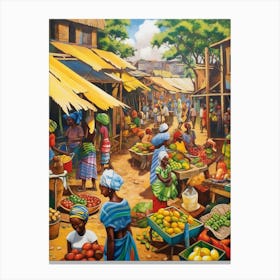 African Marketplace Matisse Inspired 1 Canvas Print