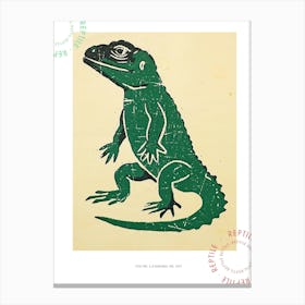 Bold Block Lizard 2 Poster Canvas Print