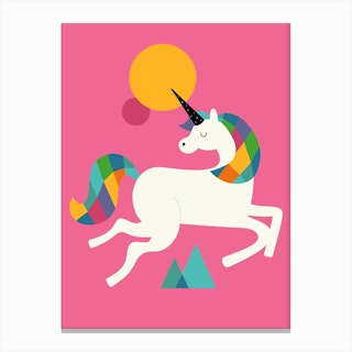 To Be A Unicorn Canvas Print